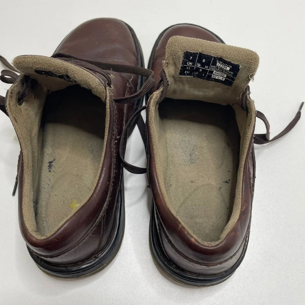 Dr. Martens 11194 Mens Brown Leather Oxford Shoes Size 8 US Dark Academia Preppy
